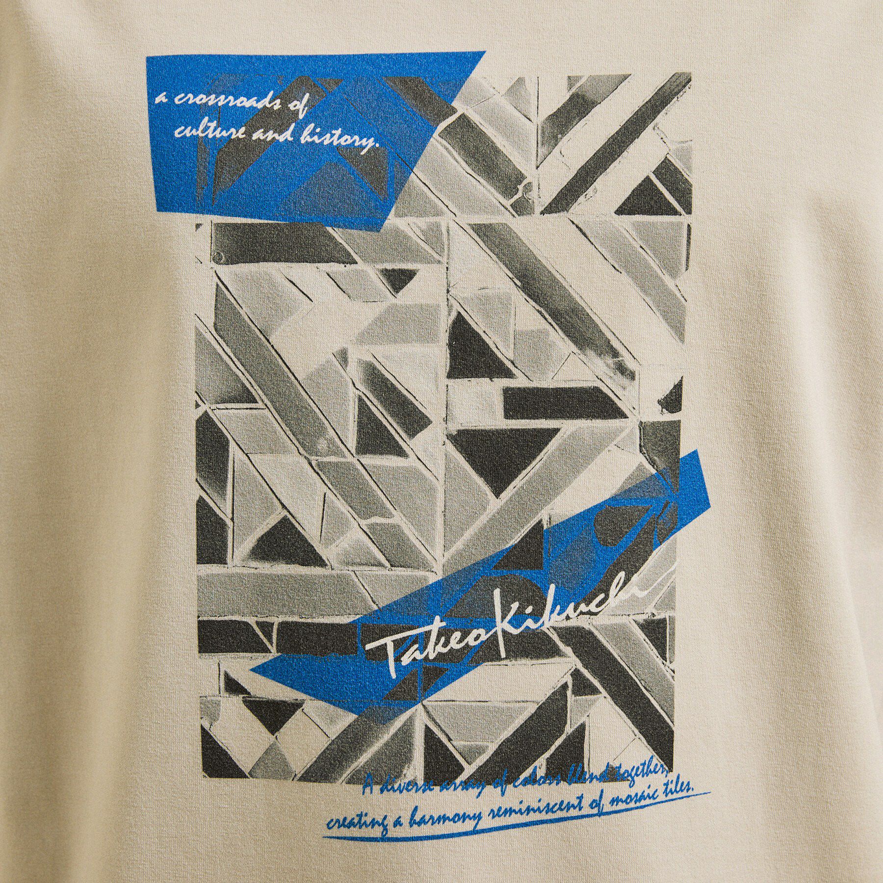 TAKEO KIKUCHI「モノクロタイルTシャツ」|Tシャツ・カットソー|