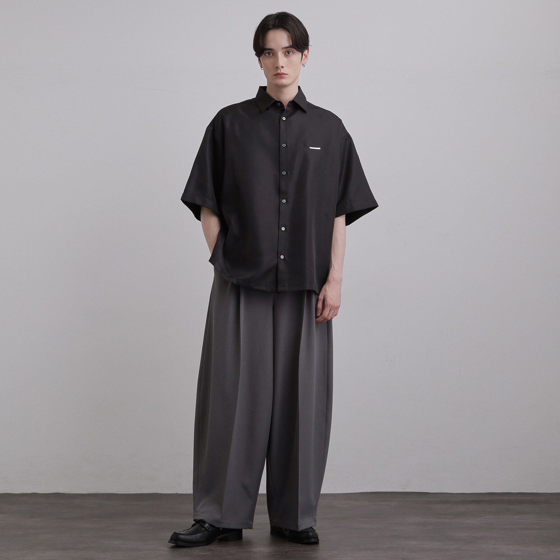 tk.TAKEO KIKUCHI「【26SSイチオシ！】オーバーとろみグラデーションプリントシャツ/レギュラーカラー/さらっとタッチ」|シャツ・ブラウス|
