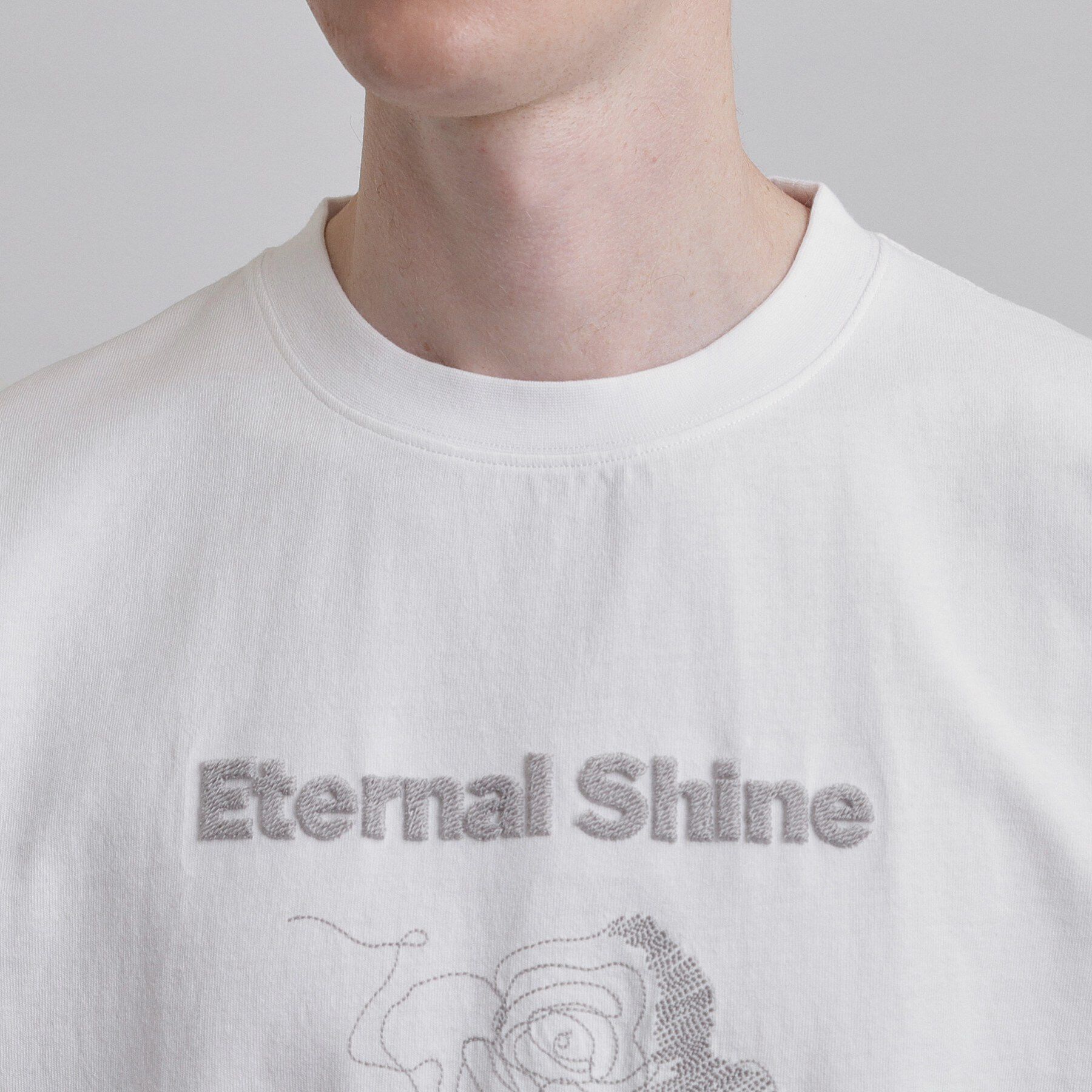 tk.TAKEO KIKUCHI「ロゴフラワー刺繍Tシャツ」|Tシャツ・カットソー|