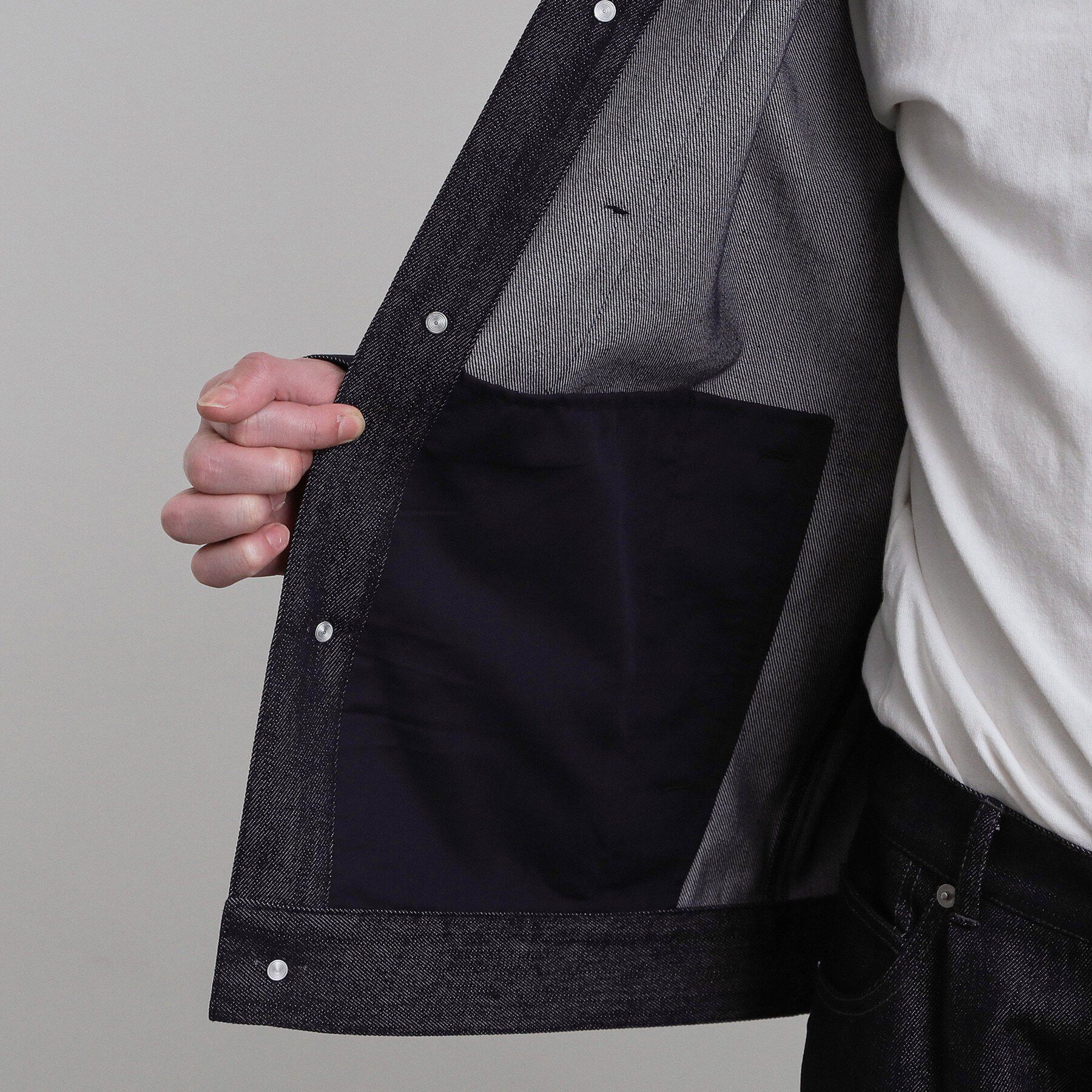 tk.TAKEO KIKUCHI「【色褪せしにくいデニム/セットアップ対応可】Comfy Fadeless Denim Seriesデ」|ブルゾン・スタジャン|