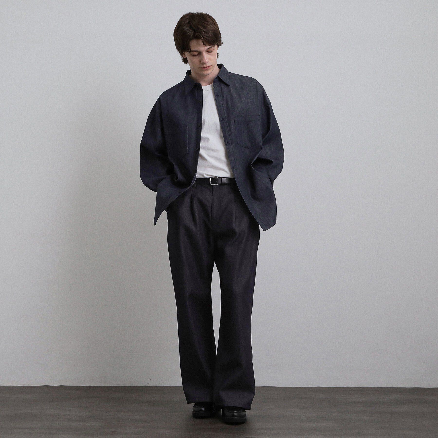 tk.TAKEO KIKUCHI「【色褪せしにくいデニム】Comfy Fadeless Denim Seriesワイドストレートデニム」|デニム|