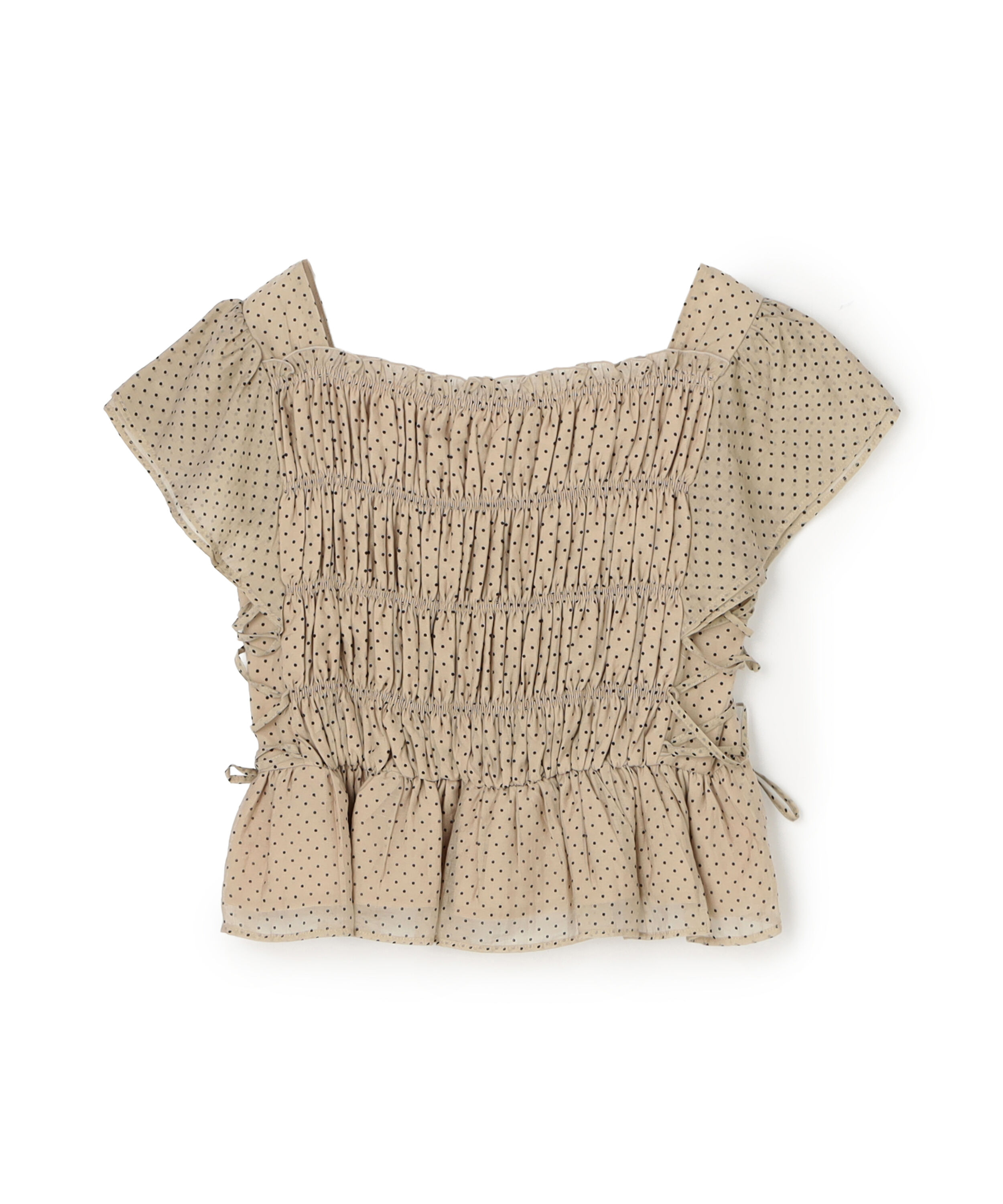  「レースアップフリルブラウス」|シャツ・ブラウス|