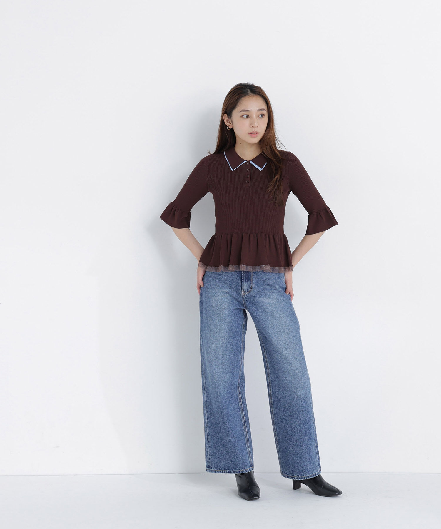  「ワイドストレートデニムパンツ」|その他|