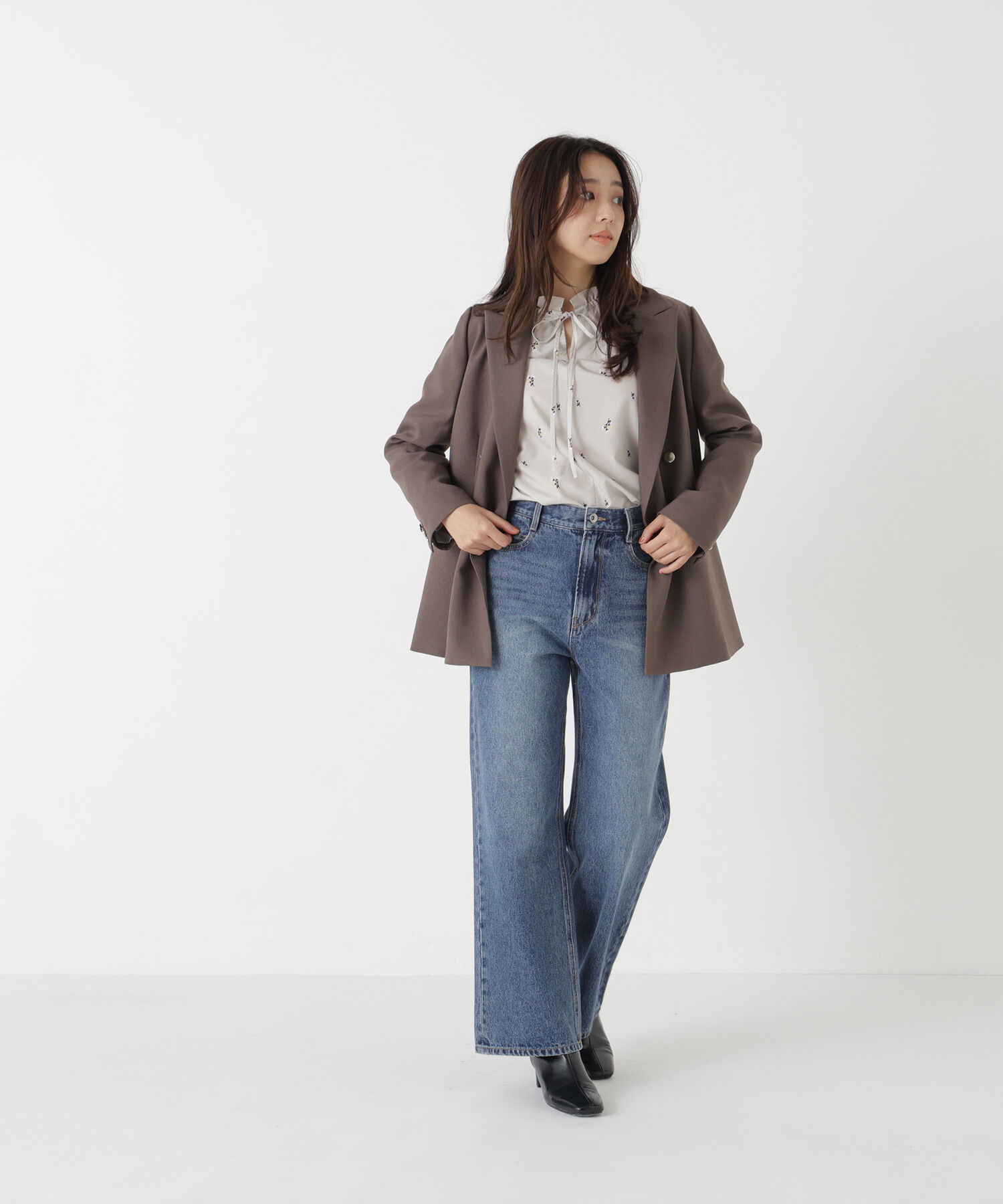 「ワイドストレートデニムパンツ」|その他|