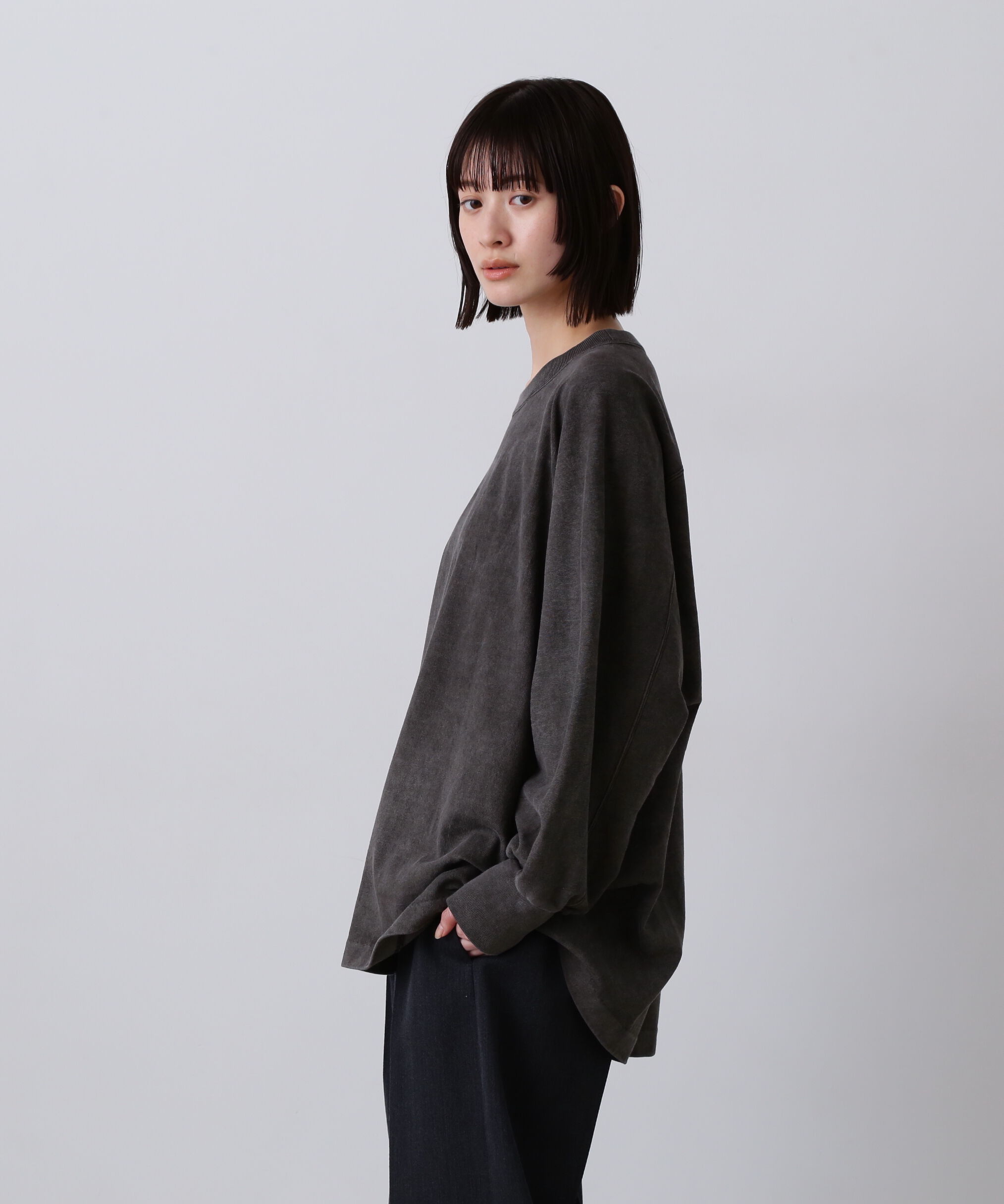 YLEVE 「YLEVE / OPEN END COTTON PIGMENT DYE PULL OVER」|Tシャツ・カットソー|