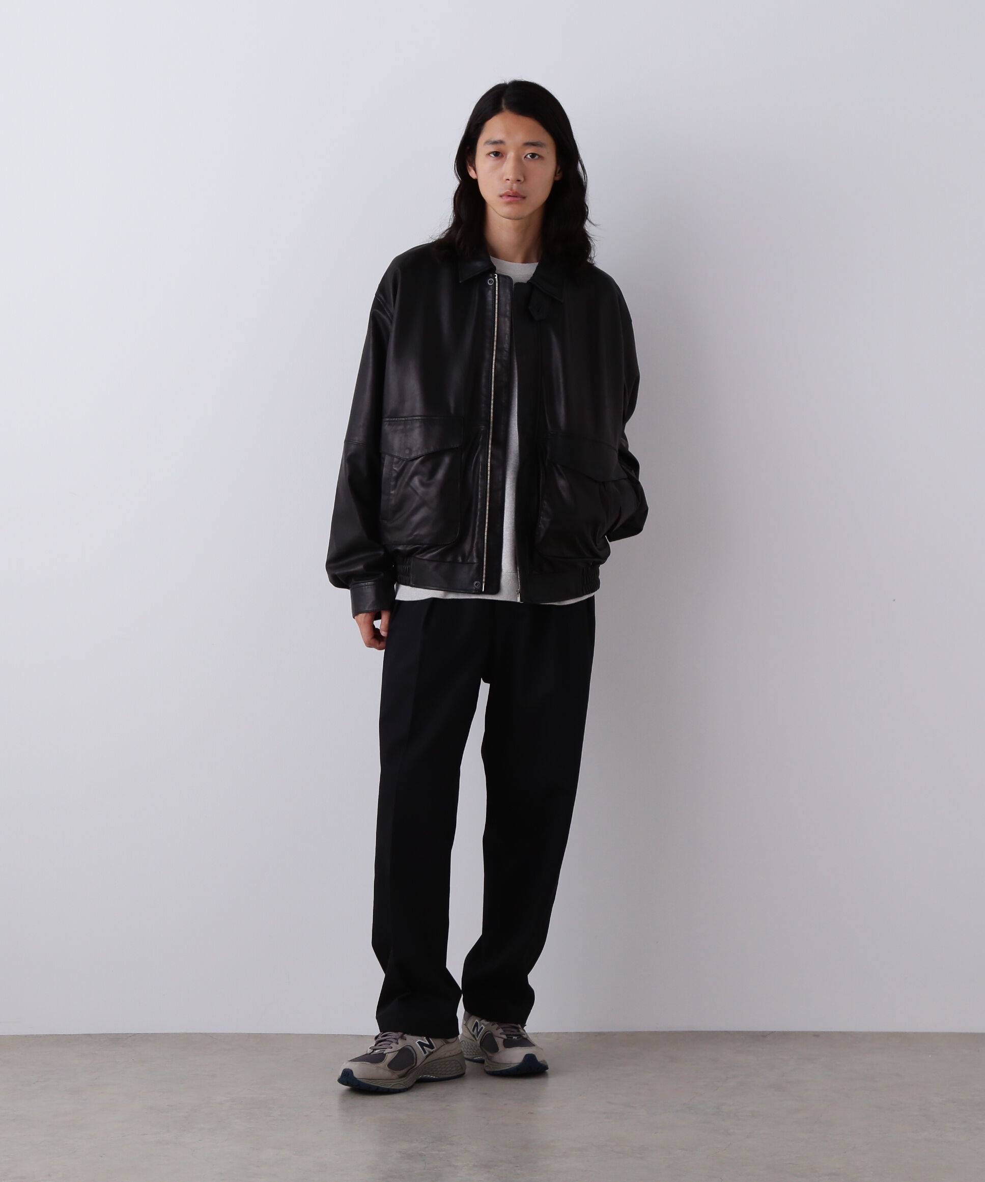 YLEVE 「YLEVE / SHEEP LEATHER ZIP BLOUSON」|ブルゾン・スタジャン|