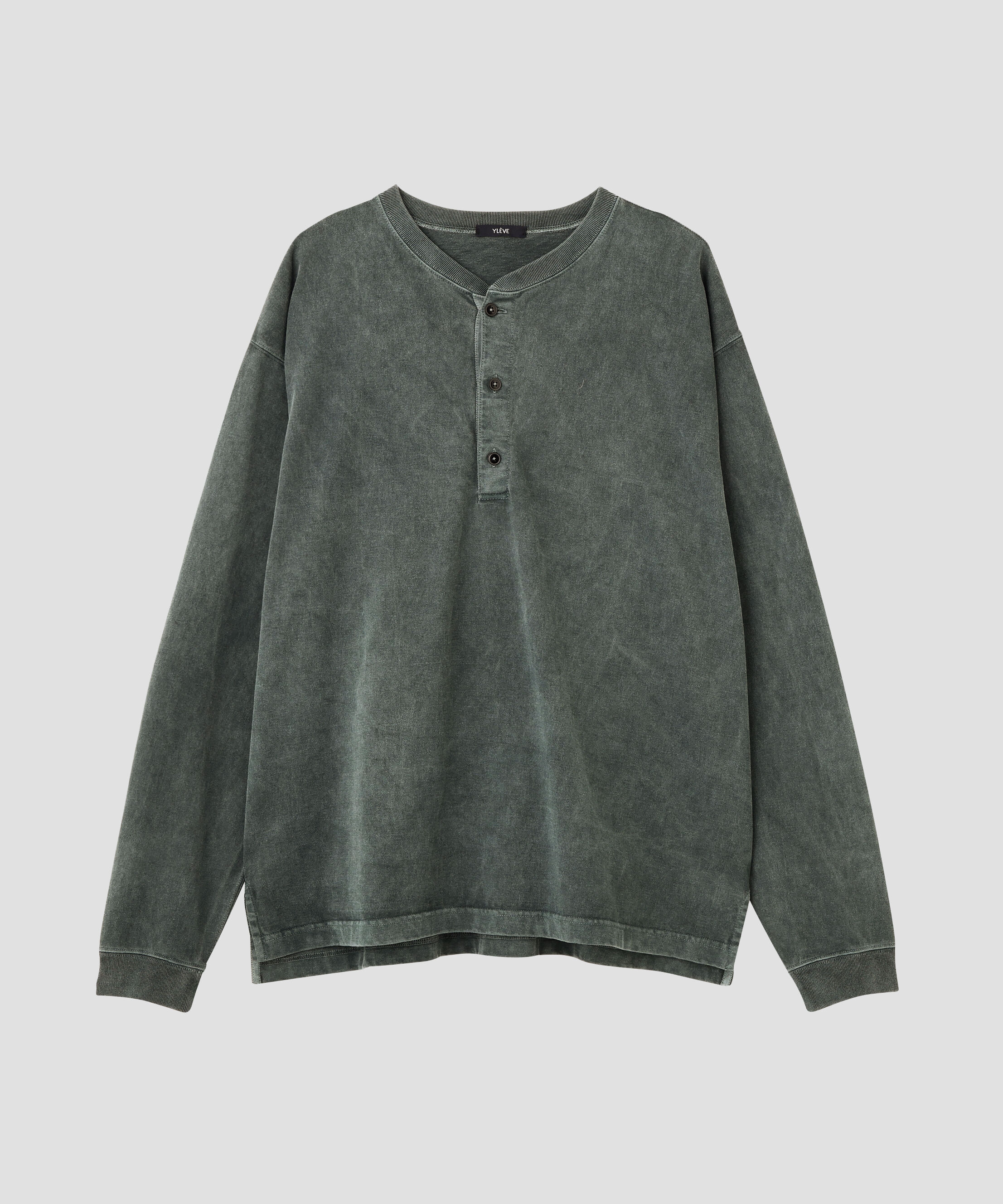 YLEVE 「YLEVE / PIGMENT DYED COTTON HENRY NECK LONG-SLEEVE T」|Tシャツ・カットソー|
