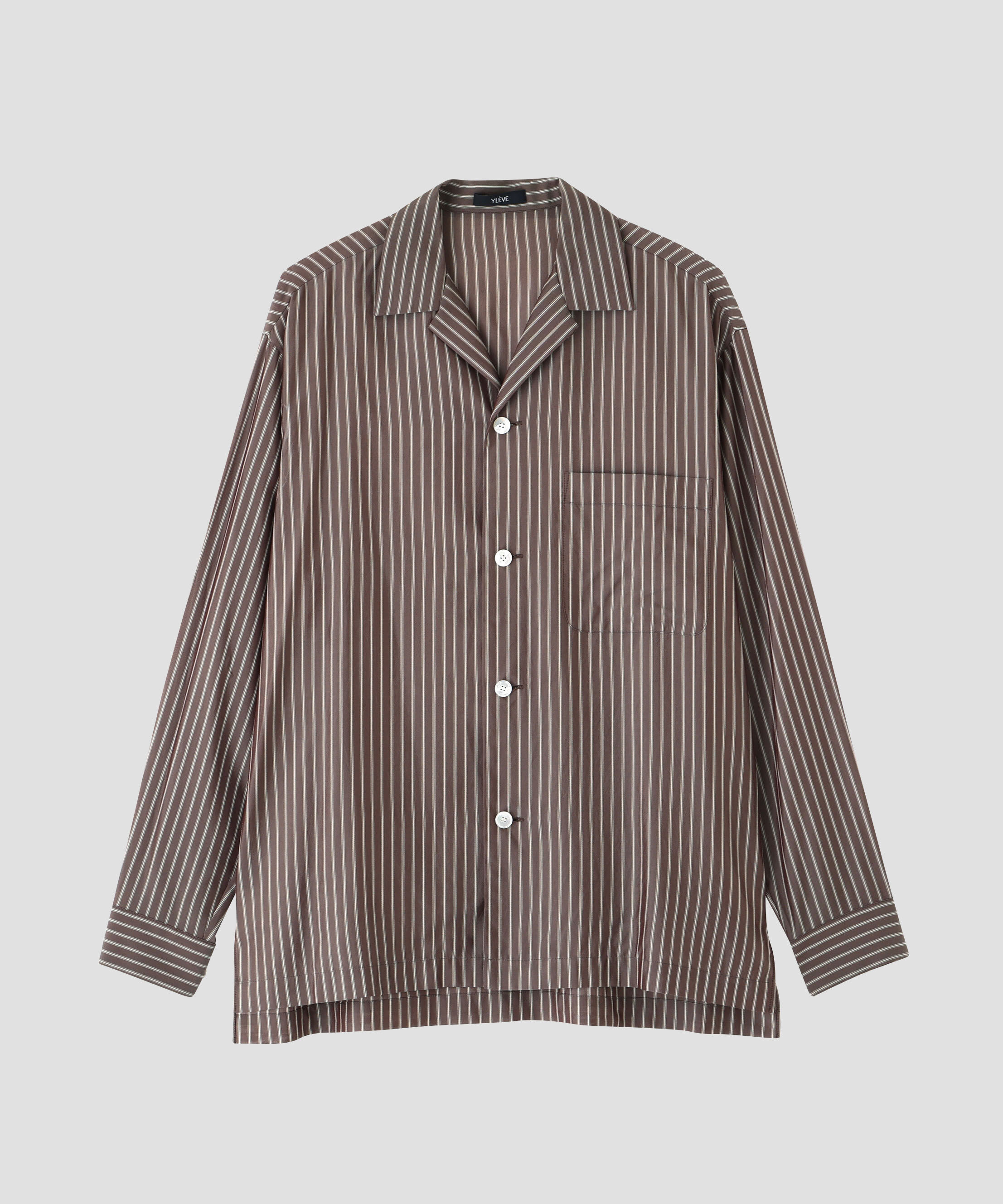 YLEVE 「YLEVE / ACETATE CUPRO STRIPE PJ SHIRT」|シャツ・ブラウス|