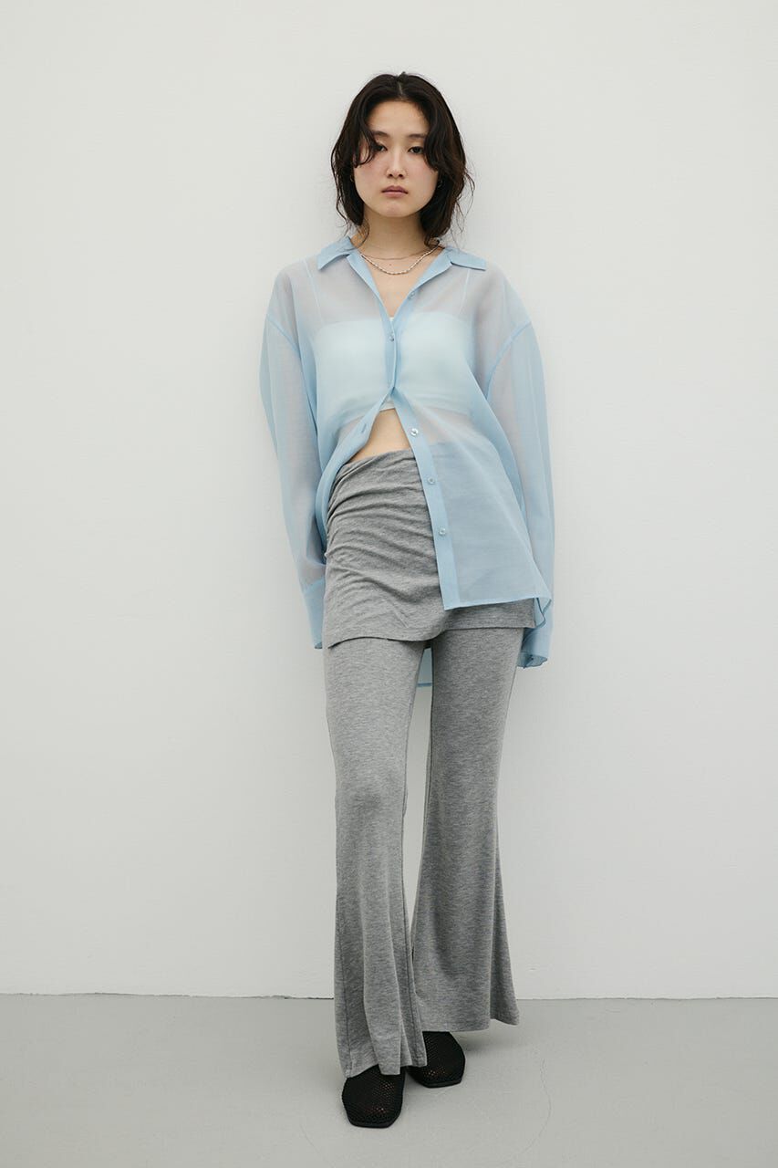 STYLEMIXER「レイヤードカットフレアパンツ」|その他|GRY