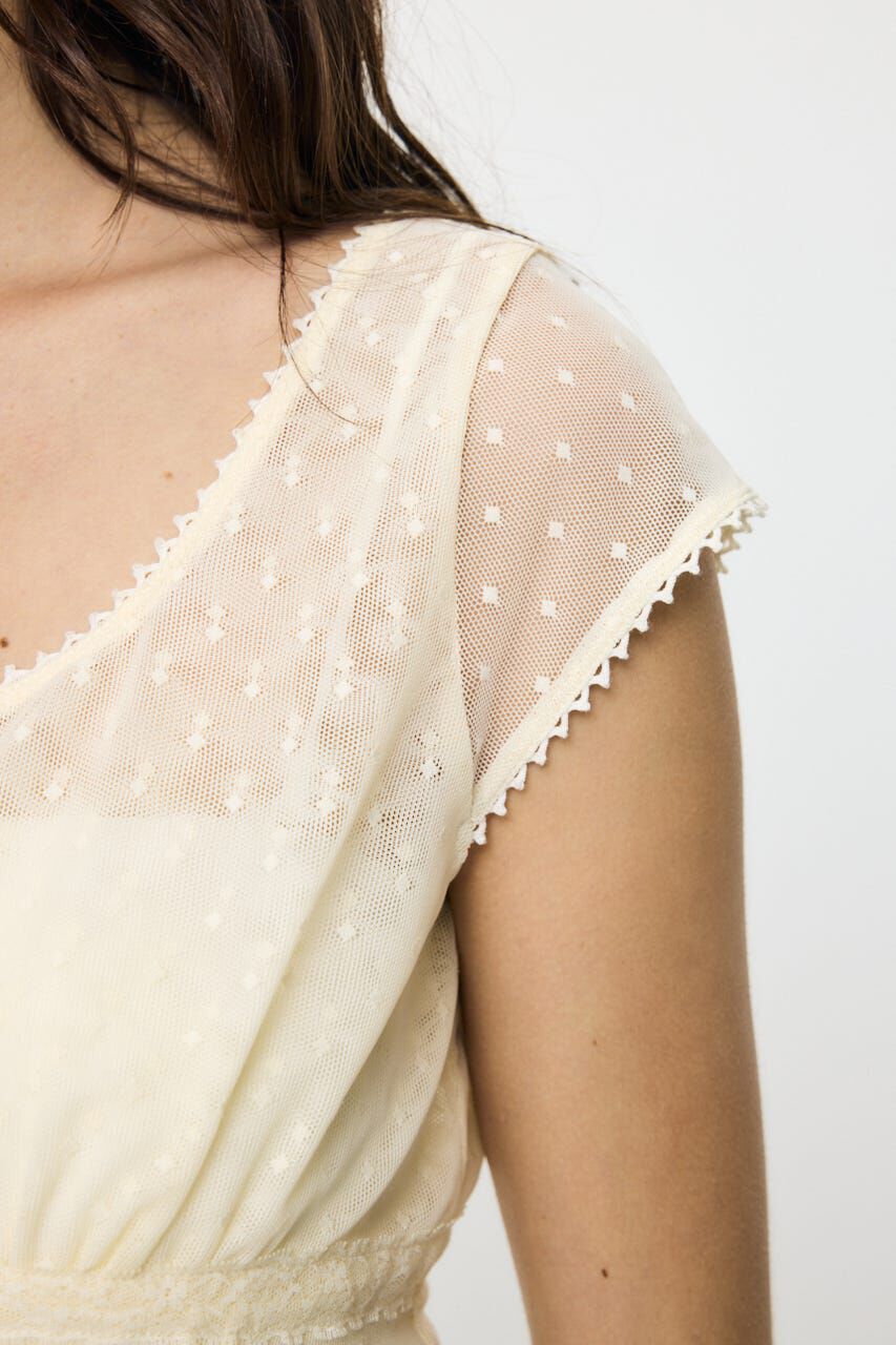 MOUSSY「TULLE PINTUCKブラウス」|シャツ・ブラウス|