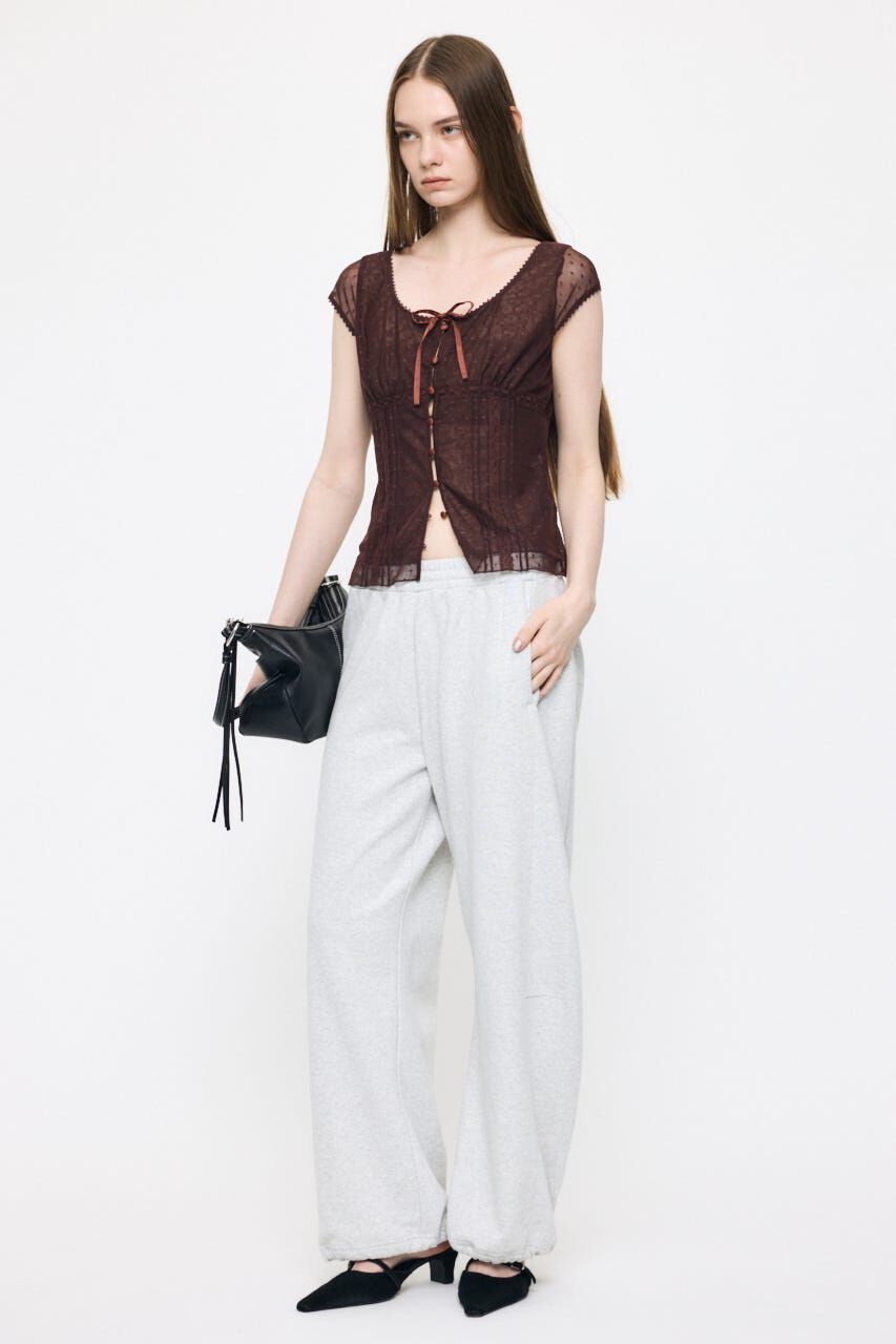 MOUSSY「TULLE PINTUCKブラウス」|シャツ・ブラウス|