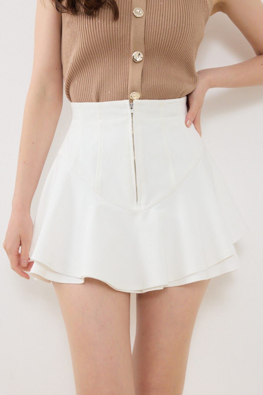 rienda「レイヤードヘムコルセットスコートショートパンツ」|その他|WHT