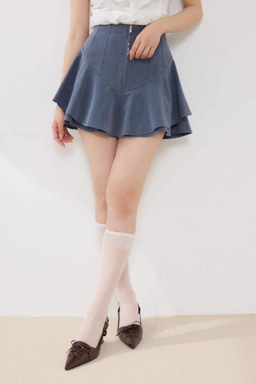 rienda「レイヤードヘムコルセットスコートショートパンツ」|その他|