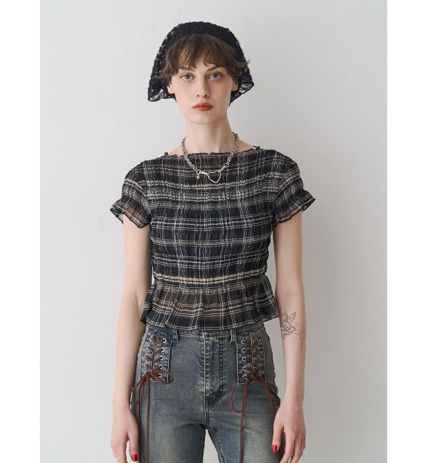 jouetie「シャーリングシアートップス」|Tシャツ・カットソー|