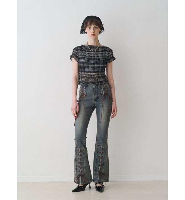 jouetie「シャーリングシアートップス」|Tシャツ・カットソー|