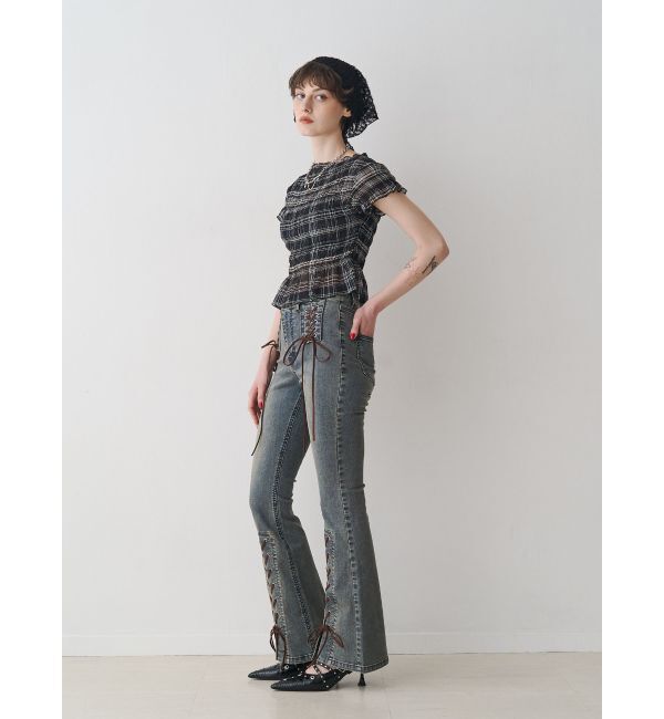 jouetie「シャーリングシアートップス」|Tシャツ・カットソー|