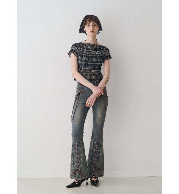 jouetie「シャーリングシアートップス」|Tシャツ・カットソー|