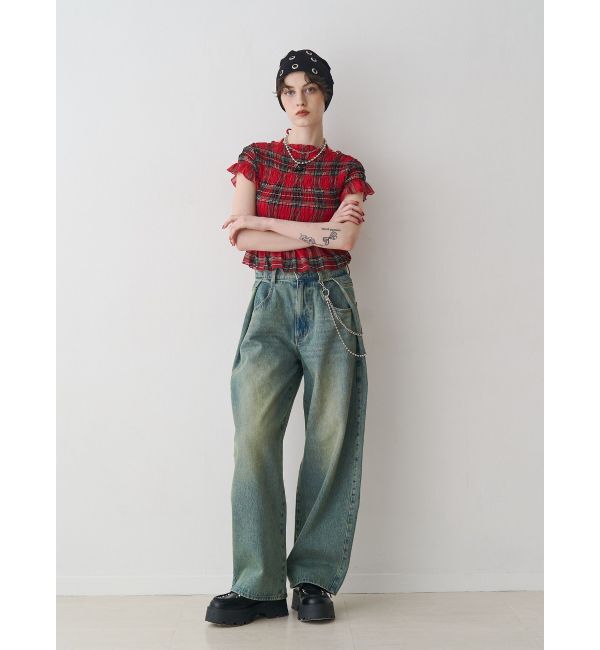 jouetie「シャーリングシアートップス」|Tシャツ・カットソー|