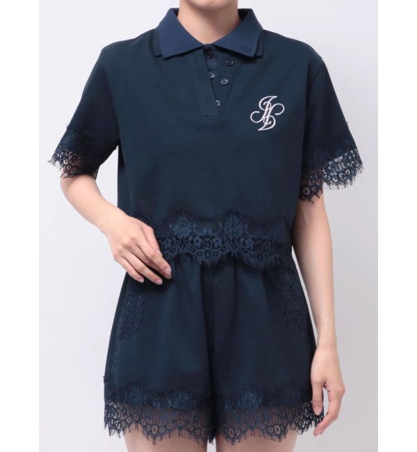 jouetie「レースドッキングポロトップス」|Tシャツ・カットソー|