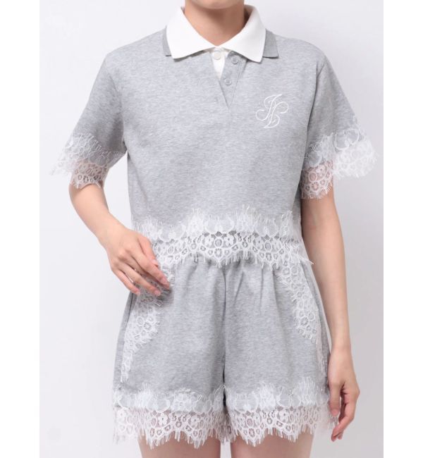 jouetie「レースドッキングポロトップス」|Tシャツ・カットソー|