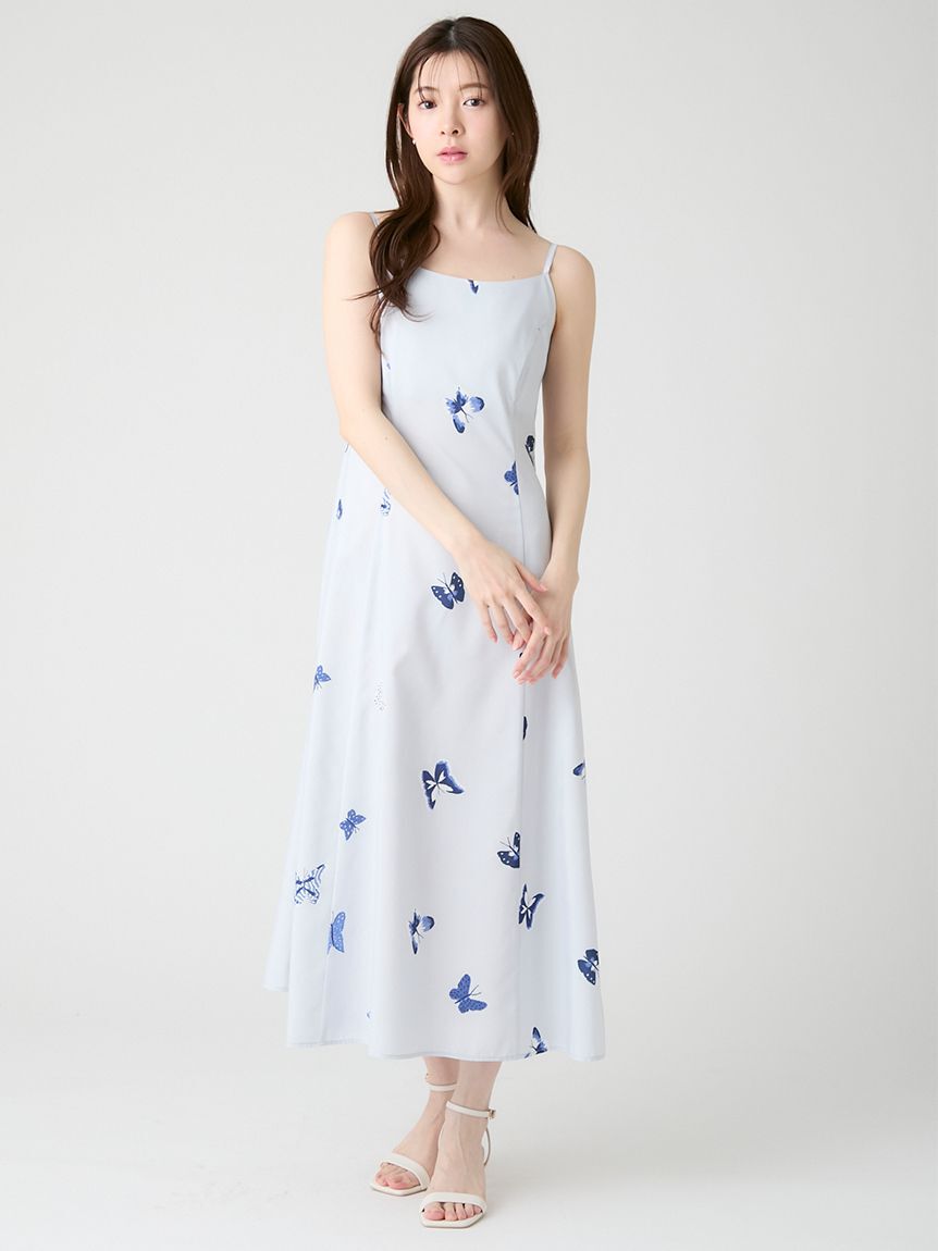 CELFORD「【洗える】【HANAE MORI&times;CELFORDコラボ】バタフライプリントワンピース」|ワンピース|