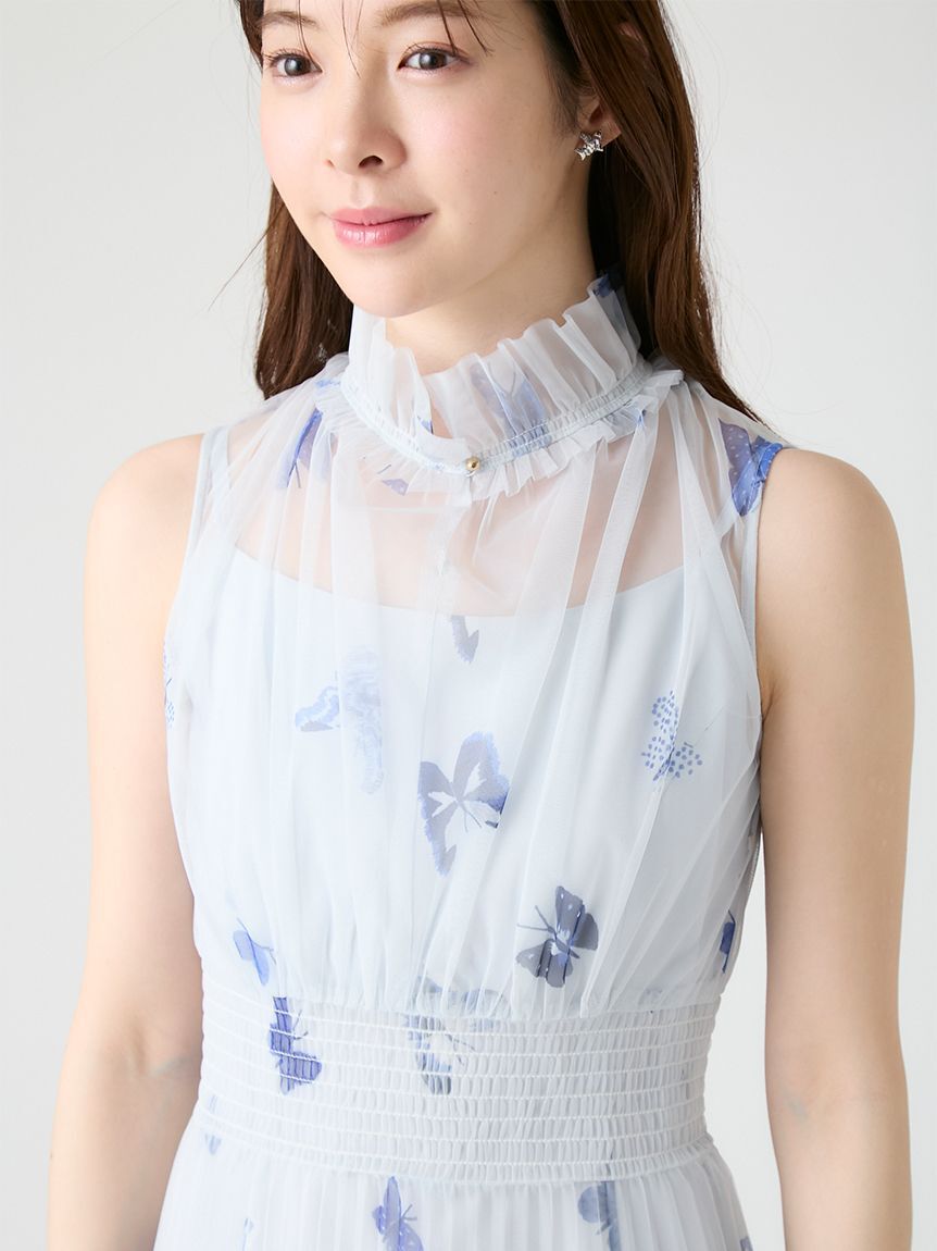 CELFORD「【洗える】【HANAE MORI&times;CELFORDコラボ】バタフライプリントワンピース」|ワンピース|