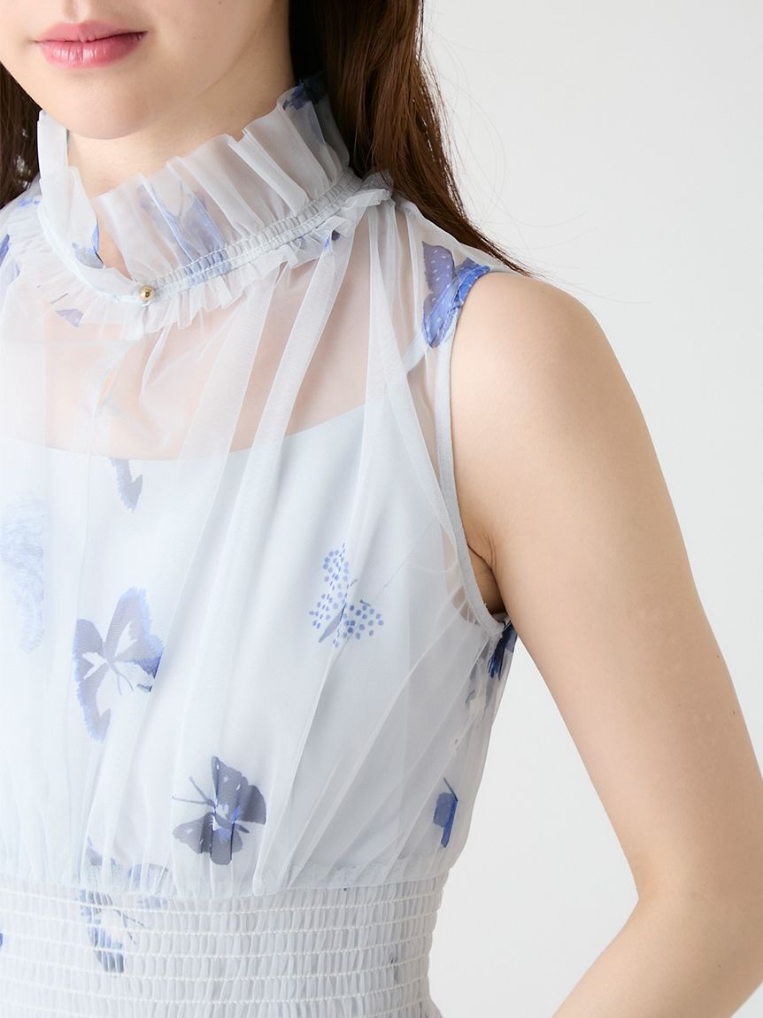 CELFORD「【洗える】【HANAE MORI&times;CELFORDコラボ】バタフライプリントワンピース」|ワンピース|