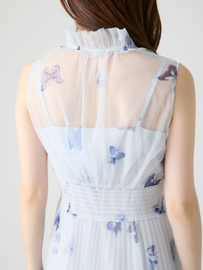 CELFORD「【洗える】【HANAE MORI&times;CELFORDコラボ】バタフライプリントワンピース」|ワンピース|