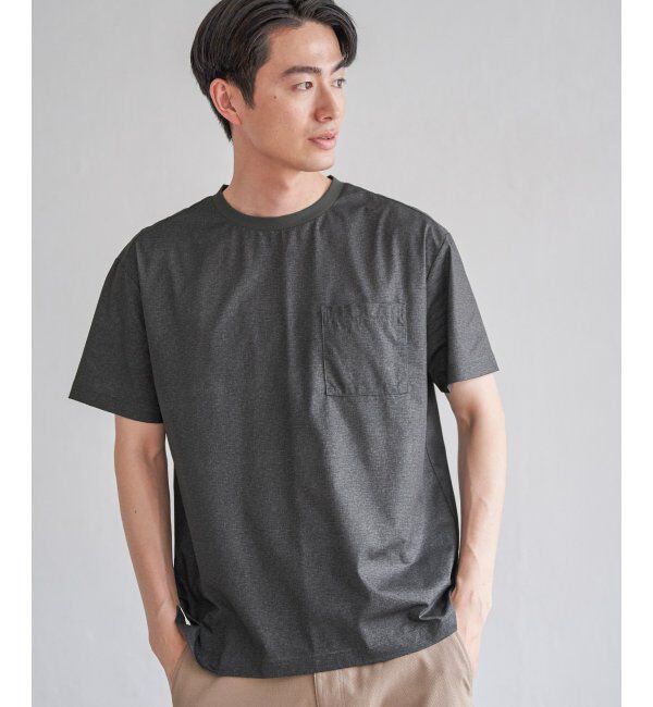 ikka「GOKU楽AIRポケットTシャツ」|Tシャツ・カットソー|グレー
