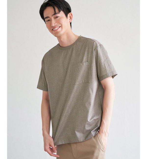 ikka「GOKU楽AIRポケットTシャツ」|Tシャツ・カットソー|ベージュ