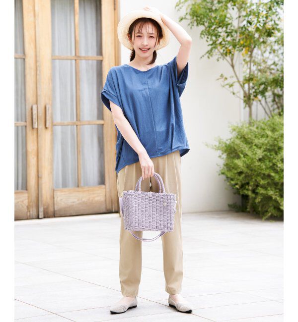 ikka「冷感鹿の子センターシームタックプルオーバー」|その他|