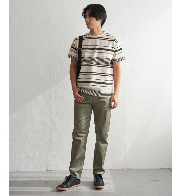 ikka「【MonoMax &times; 小泉孝太郎】冷感DRYポンチボーダーTシャツ「小泉孝太郎さん着用モデル」」|Tシャツ・カットソー|