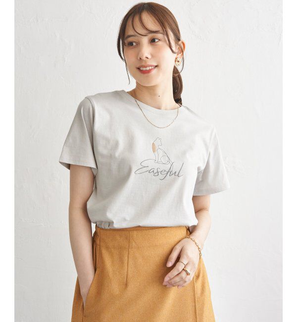 ikka「冷感ロゴフォトプリントTシャツ」|Tシャツ・カットソー|