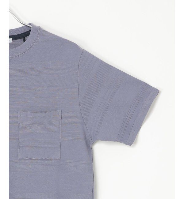 IKKA LOUNGE「冷感リップルボーダーT」|Tシャツ・カットソー|