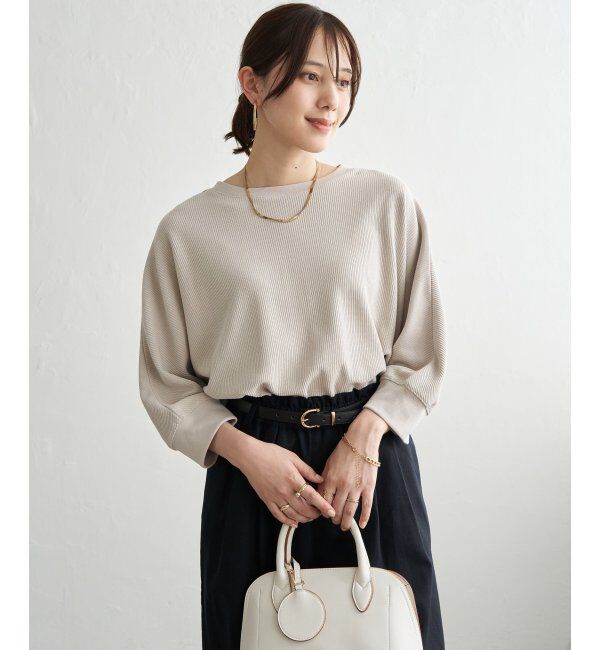 ikka「【雑誌InRed5月号掲載】タックフライスドルマンプルオーバー」|Tシャツ・カットソー|