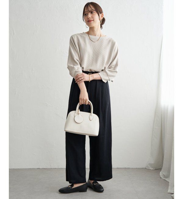 ikka「【雑誌InRed5月号掲載】タックフライスドルマンプルオーバー」|Tシャツ・カットソー|
