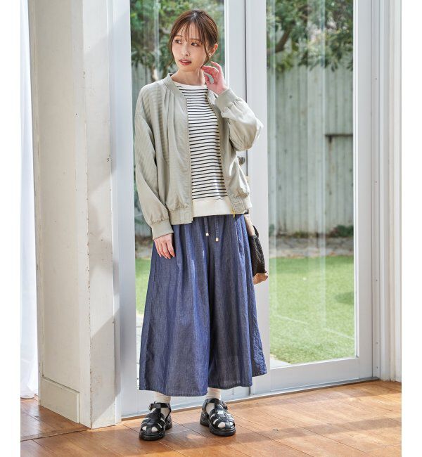 ikka「【雑誌InRed5月号掲載】タックフライスドルマンプルオーバー」|Tシャツ・カットソー|