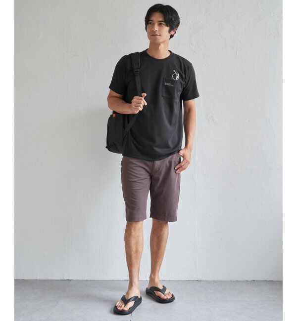 ikka「冷感ポンチメガネ刺繍ポケT」|Tシャツ・カットソー|