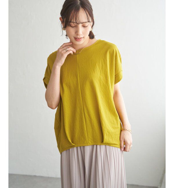 ikka「【接触冷感】鹿の子センターシームタックプルオーバー」|その他|