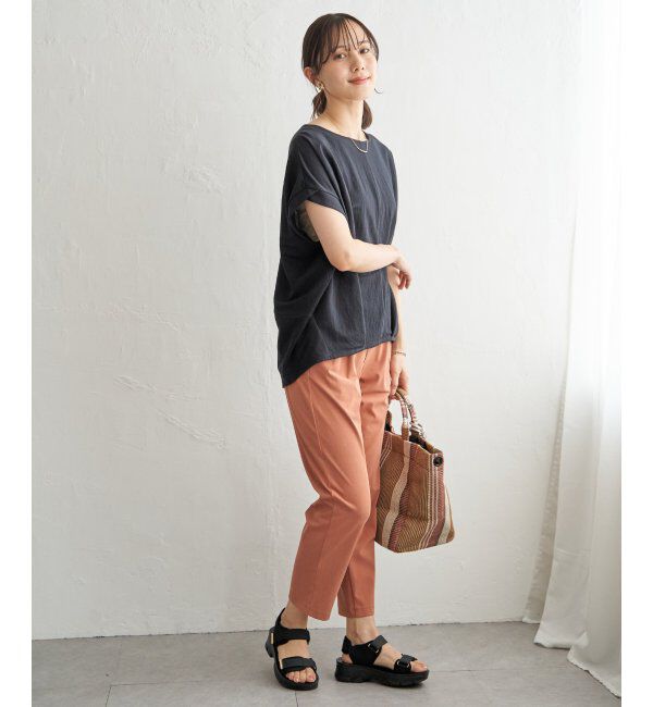 ikka「【接触冷感】鹿の子センターシームタックプルオーバー」|その他|