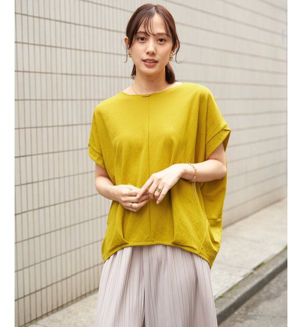 ikka「【接触冷感】鹿の子センターシームタックプルオーバー」|その他|