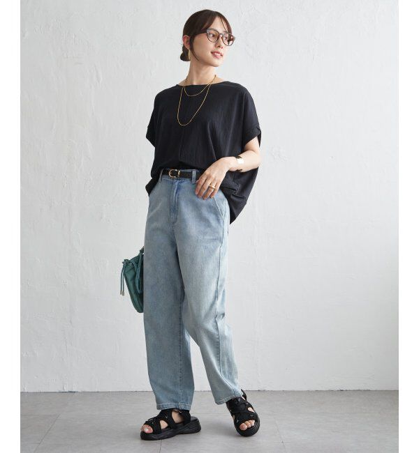 ikka「【接触冷感】鹿の子センターシームタックプルオーバー」|その他|