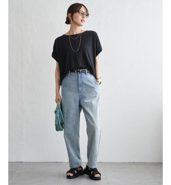ikka「【接触冷感】鹿の子センターシームタックプルオーバー」|その他|