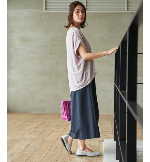 ikka「【接触冷感】鹿の子センターシームタックプルオーバー」|その他|