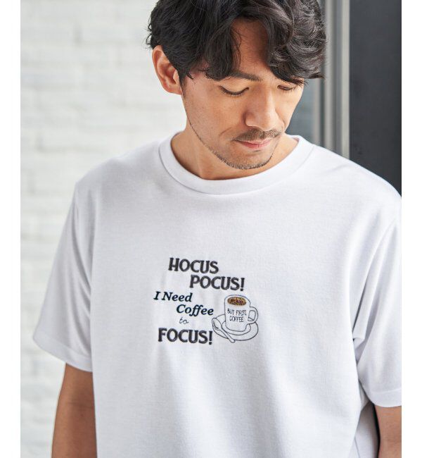 ikka「冷感ポンチ刺繍Ｔシャツ」|Tシャツ・カットソー|