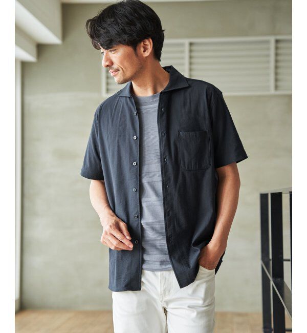 IKKA LOUNGE「アーバンＤＲＹレイカンオープンポロ」|Tシャツ・カットソー|