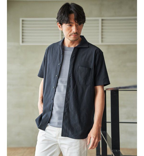 IKKA LOUNGE「アーバンＤＲＹレイカンオープンポロ」|Tシャツ・カットソー|