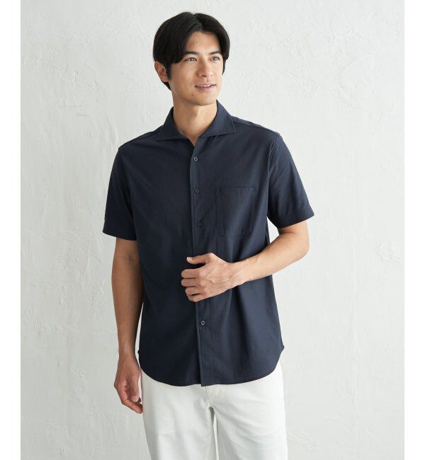 IKKA LOUNGE「アーバンＤＲＹレイカンオープンポロ」|Tシャツ・カットソー|
