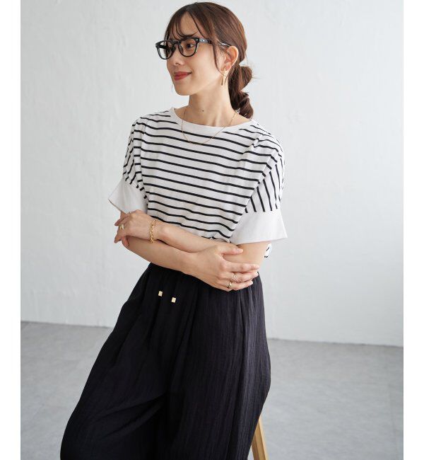 ikka「【お得だ値】冷感ショルダータックプルオーバー」|その他|