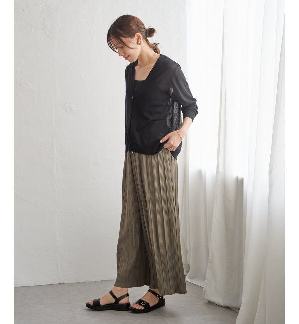 ikka「【接触冷感】シア－ニットカーディガン」|その他|